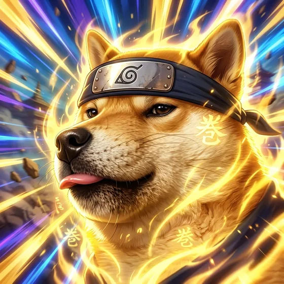 Papi as an anime ninja.