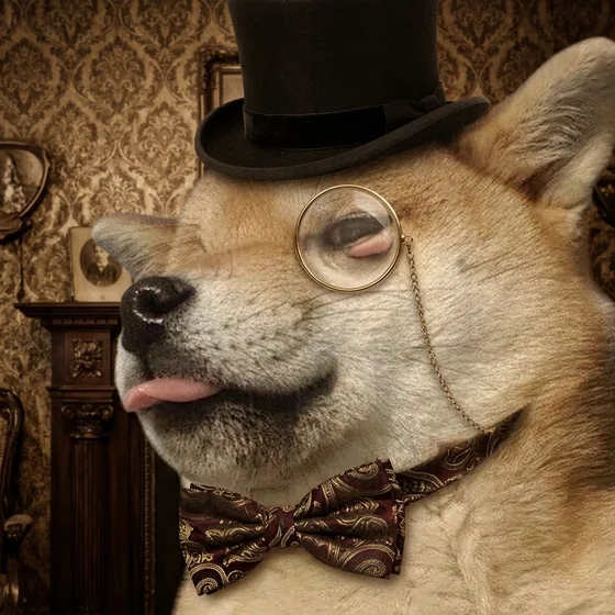 Papi in a gentleman's suit.
