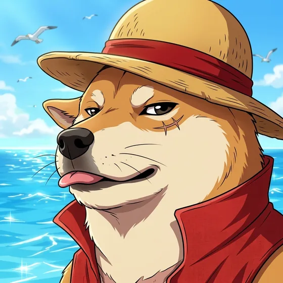 Papi wearing a straw pirate hat.